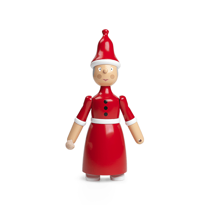Kay Bojesen Santa's Cap - Santa Clara/Mrs Santa, Red/White, H: 7.7