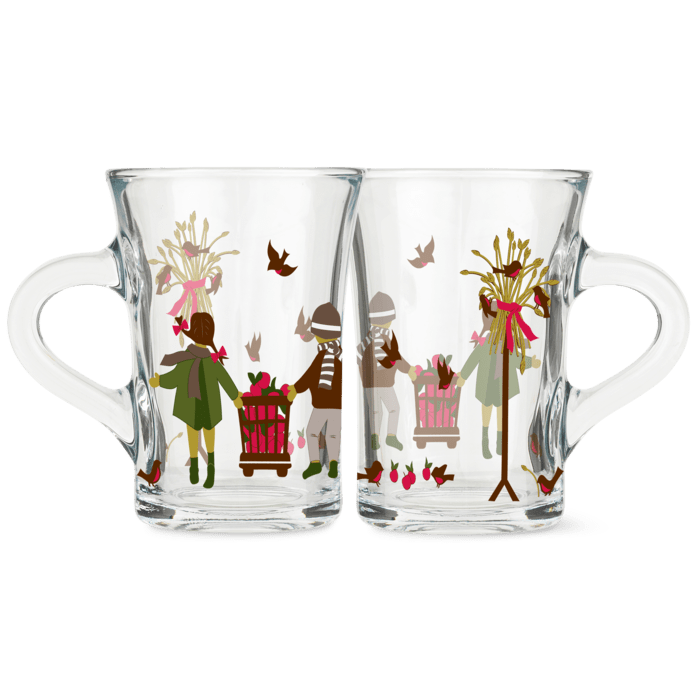 Holmegaard Christmas Hot Drinks Glass 2022, Multi, 8.8 Oz, 2 Pcs.