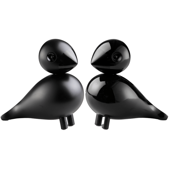 Kay Bojesen Lovebirds - Love Birds Pair, Black, H: 3.5