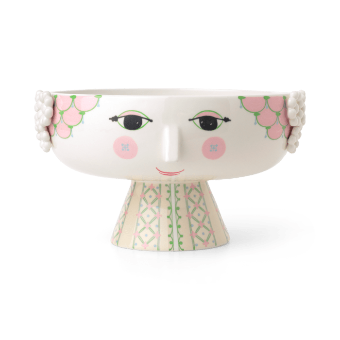 Bjørn Wiinblad Eva - Bowl on Stand, Soft Pink, Ø: 9.4