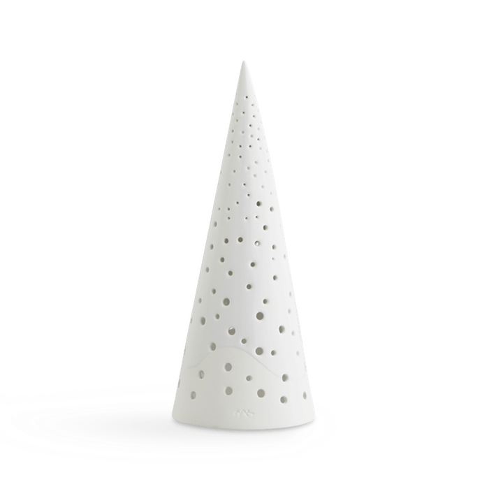 Kahler Nobili - Tealight Holder High, Snow White, H: 10.0