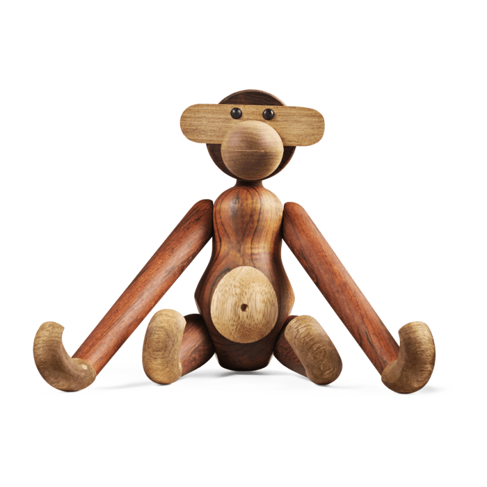 Kay Bojesen Monkey, Teak/Limba - Medium, H: 11.0