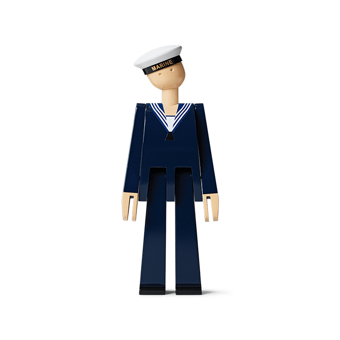 Kay Bojesen Figurines - Marine, Dark Blue/White, H: 8.1
