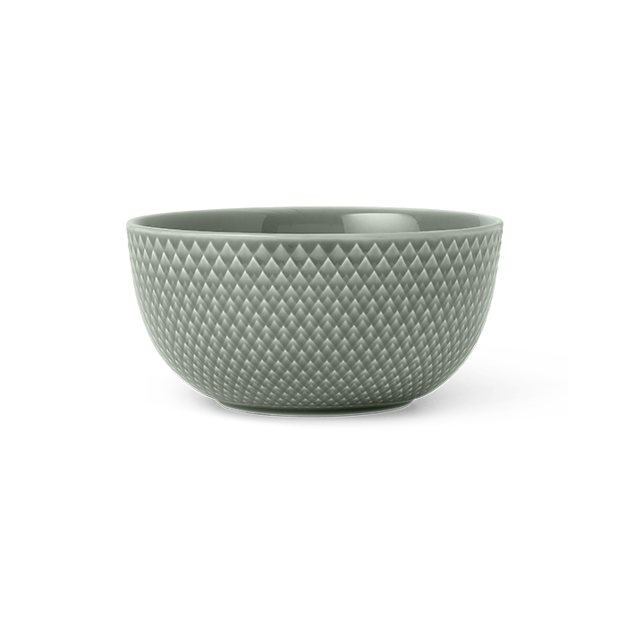 Lyngby Porcelæn Rhombe Earth Bowl - Moss, Ø: 5.1