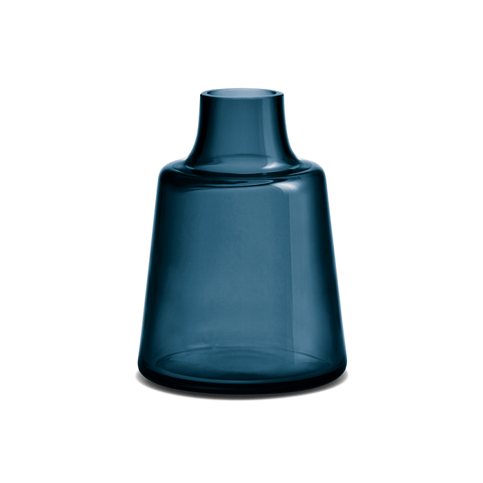 Holmegaard Flora - Vase, Dark Blue, H: 9.4