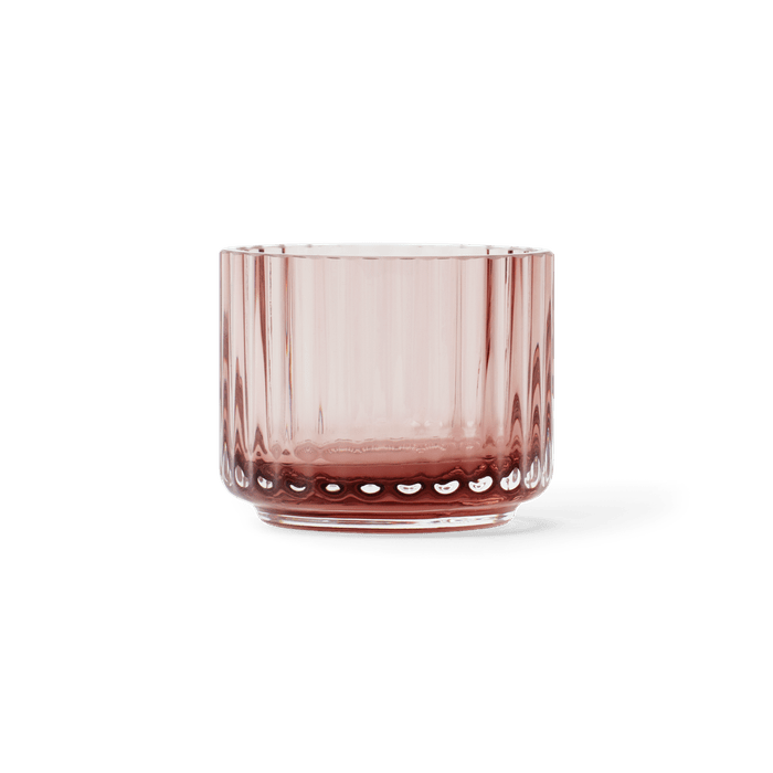Lyngby Porcelæn Lyngby Candle Holder - Burgundy, H: 2.2