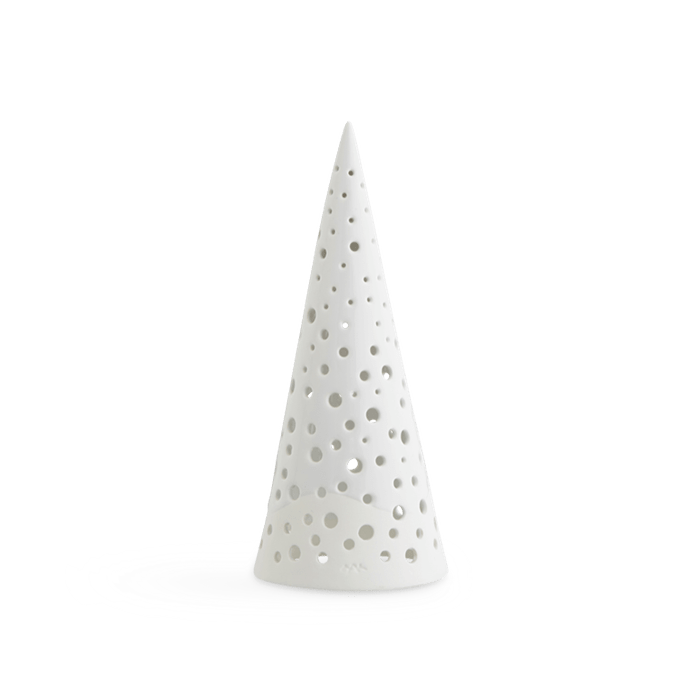 Kahler Nobili - Tealight Holder High, Snow White, H: 7.5