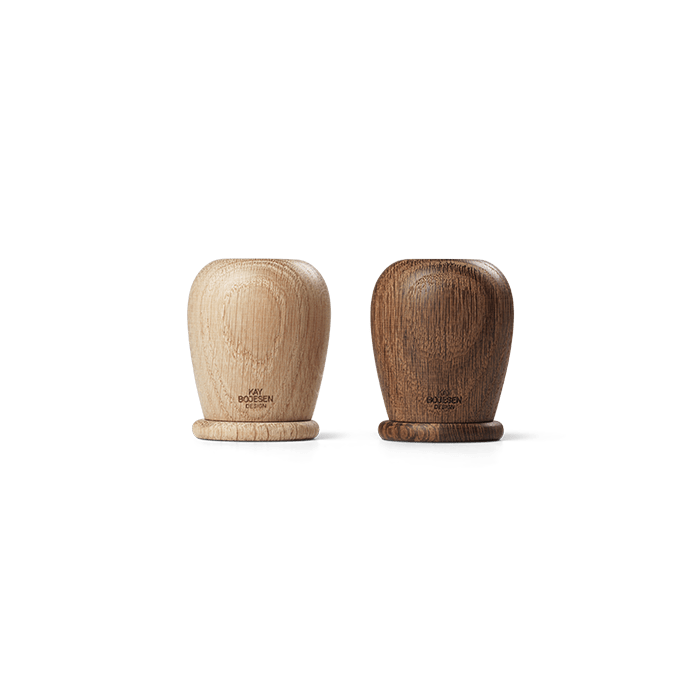 Kay Bojesen Menageri - Salt and Pepper Set, Oak/Smoked Oak, H: 2.4