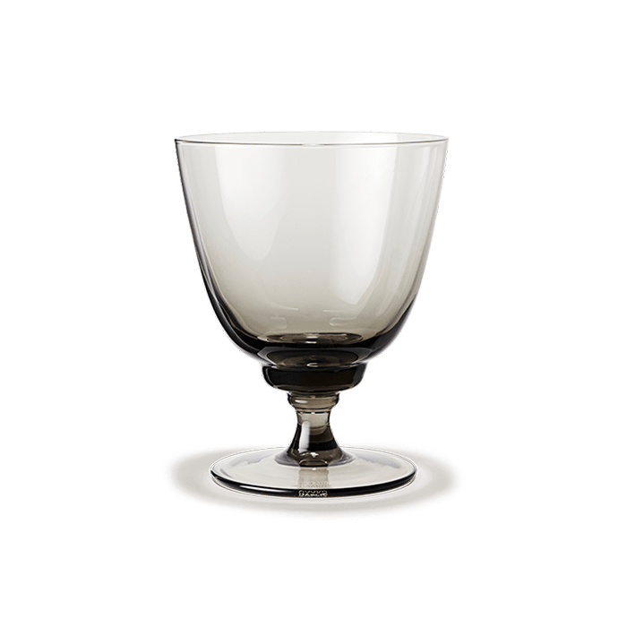 Holmegaard Flow - Tumbler on Foot, Smoke, V: 11.8 oz