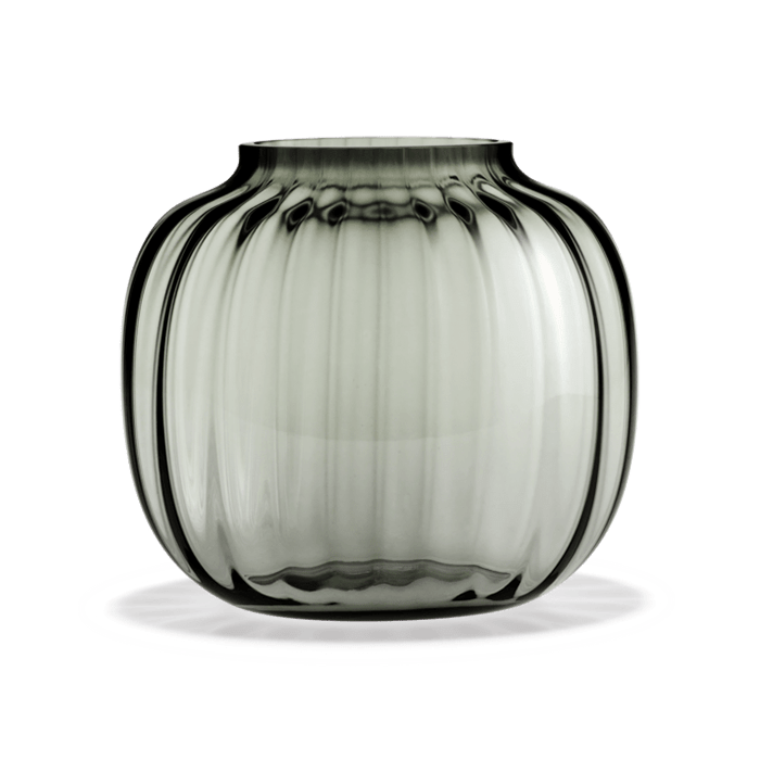 Holmegaard Primula - Oval Vase, Smoke, H: 6.9