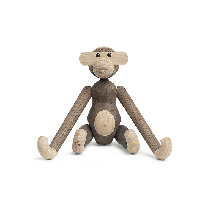 Kay Bojesen Monkeys, Oak - Oak/Smoked Oak, Small, H: 7.3