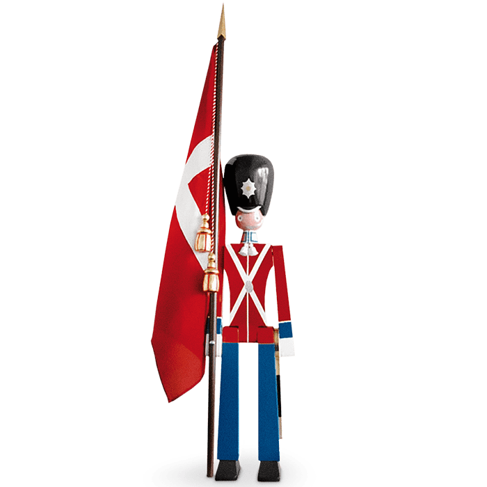Kay Bojesen Guards - Standard-Bearer, Red/Blue/White, Large, H: 60.6