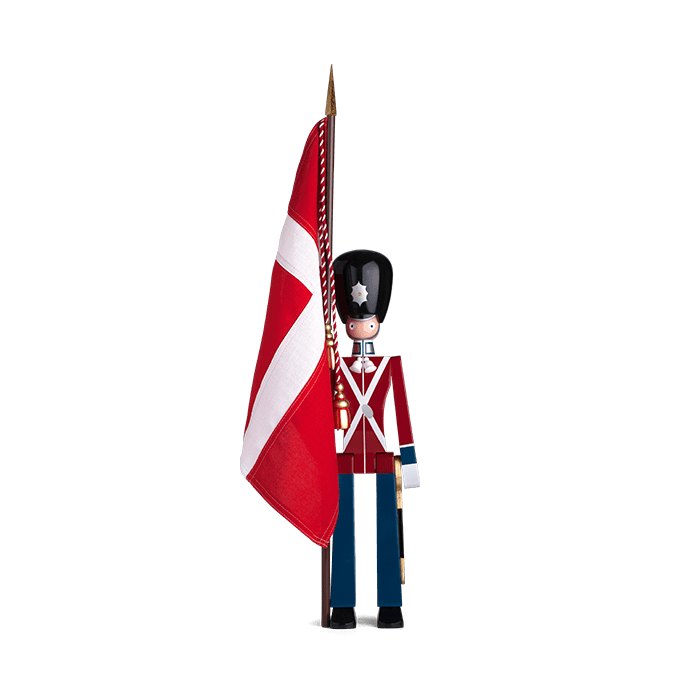 Kay Bojesen Guards - Standard-Bearer, Red/Blue/White, Medium, H: 30.3
