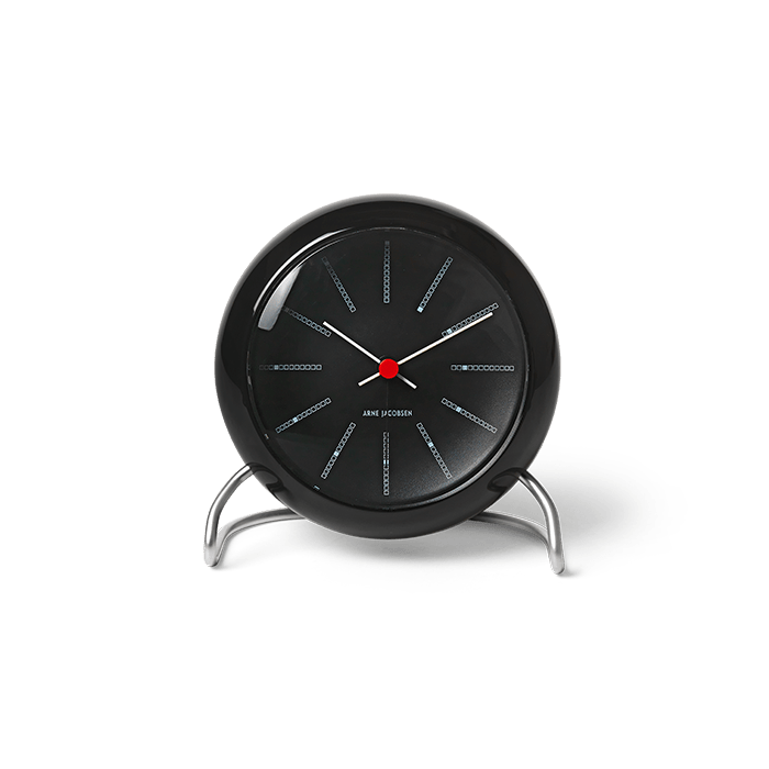 Arne Jacobsen Bankers Table Clock, Ø: 4.3