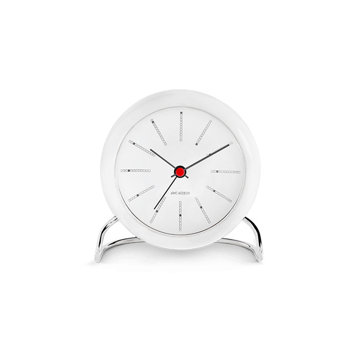 Arne Jacobsen Bankers Table Clock, Ø: 4.3