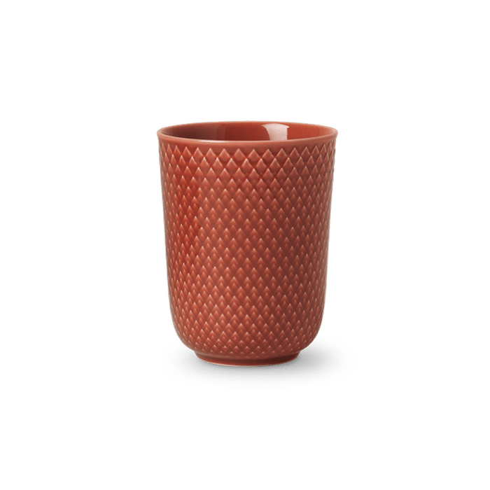 Lyngby Porcelæn Rhombe Color Mug - Mug, Terracotta, V: 11.2 oz