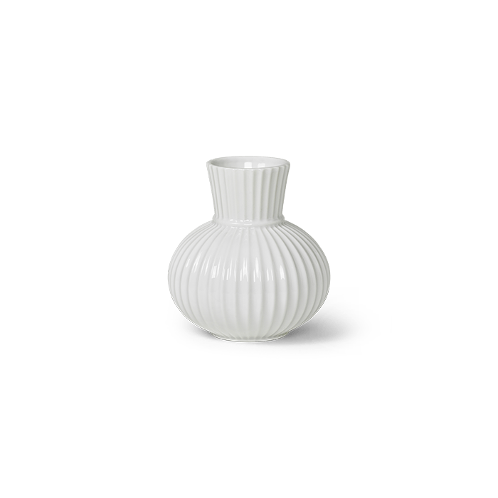 Lyngby Porcelæn Lyngby Tura - Vase, White, H: 5.7