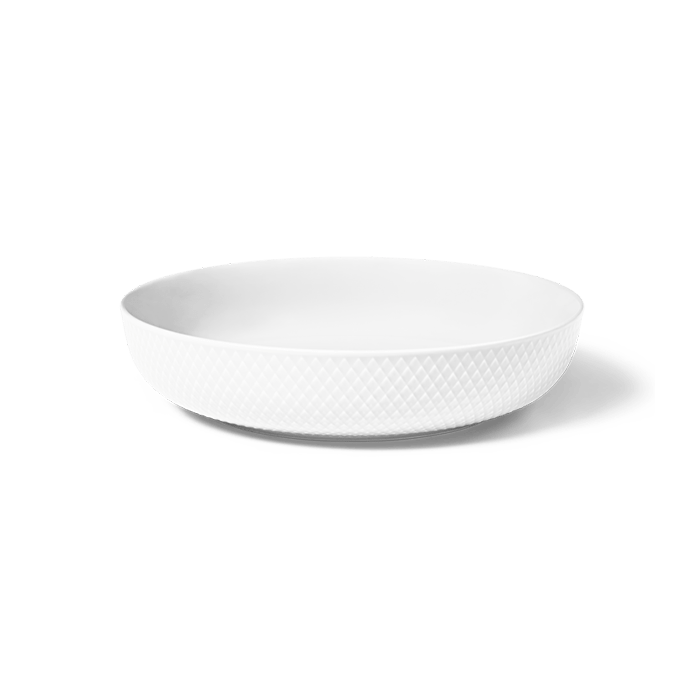 Lyngby Porcelain Rhombe Bowl - White, Ø: 11.3