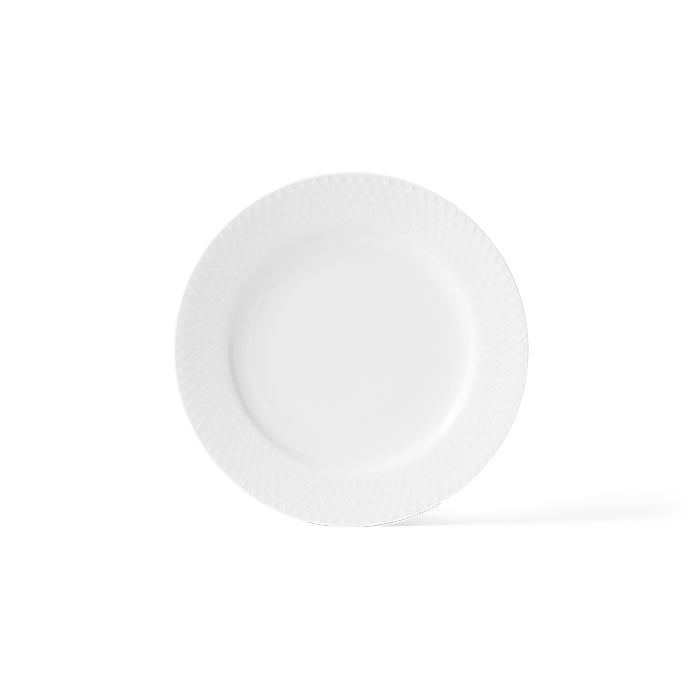 Lyngby Porcelain Rhombe Plates - Ø: 8.3