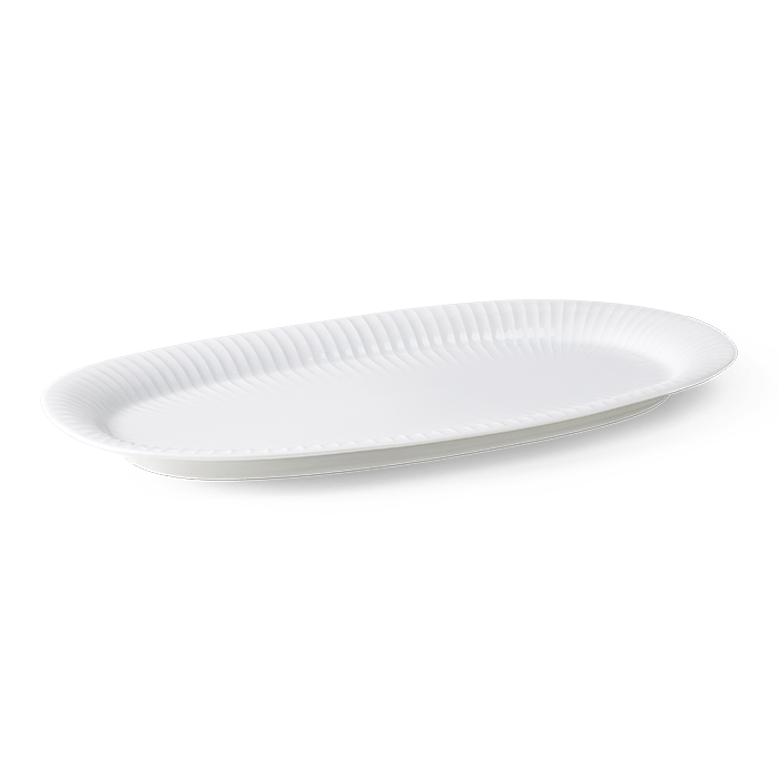 Kahler Hammershoi Serveware - Oval Serving Dish, White, W: 15.7