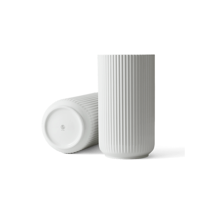 Lyngby Porcelain White Vases - White, H: 4.9
