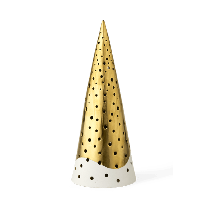 Kahler Nobili - Tealight Holder High, Gold, H: 11.8