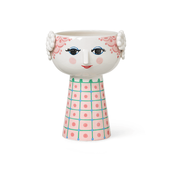 Bjørn Wiinblad Eva - Vase, Pink, H: 7.3