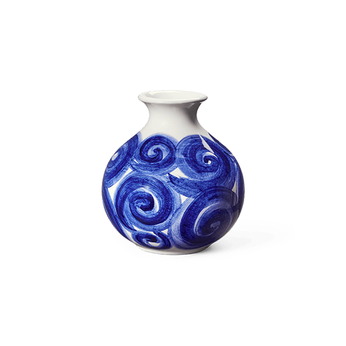 Kähler Tulle Vase - Blue, H: 4.1