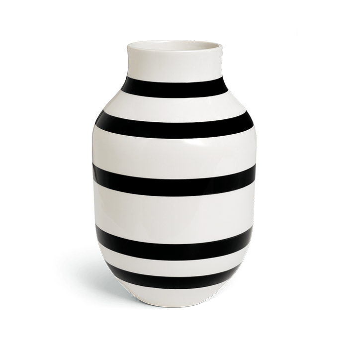 Kahler Omaggio Vases - Black, H: 12.2