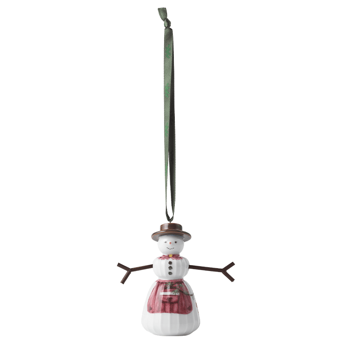 Kahler Hammershoi Christmas 2024 - Hanging Snowwoman, H: 3.5