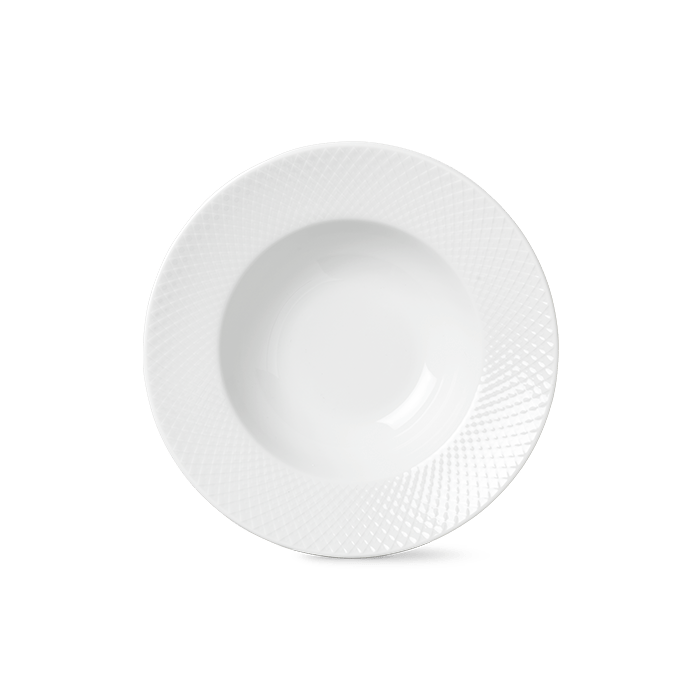 Lyngby Porcelain Rhombe Plates - Ø: 9.6