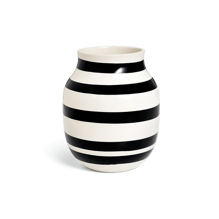 Kahler Omaggio Vases - Black, H: 7.9
