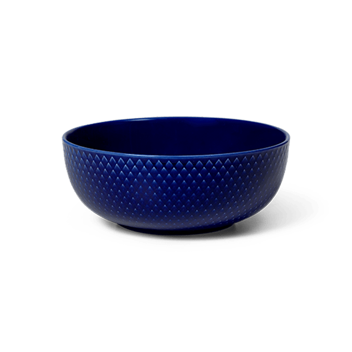Lyngby Porcelain Rhombe Color Bowls - Dark Blue, Ø: 6.1