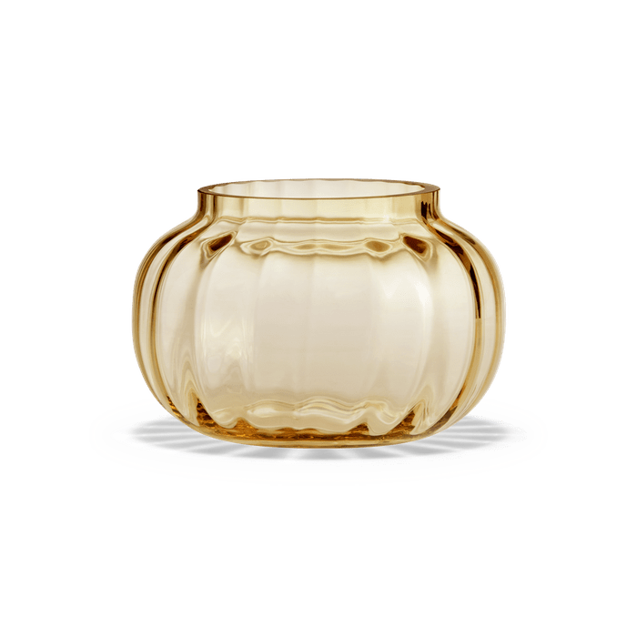 Holmegaard Primula - Tealight Holder, Amber, H: 2.4