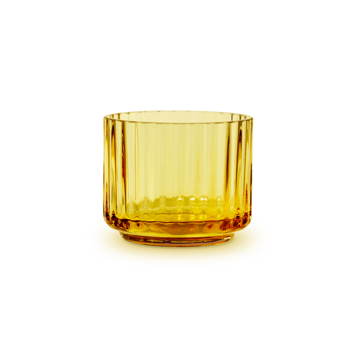 Lyngby Porcelæn Lyngby Candle Holder - Amber, H: 2.2